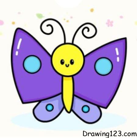 Jak Nakreslit Butterfly Drawing Idea 15