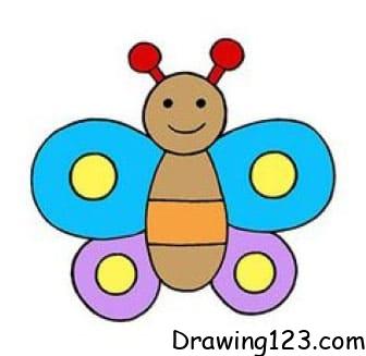 Jak Nakreslit Butterfly Drawing Idea 17
