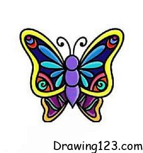 Jak Nakreslit Butterfly Drawing Idea 9