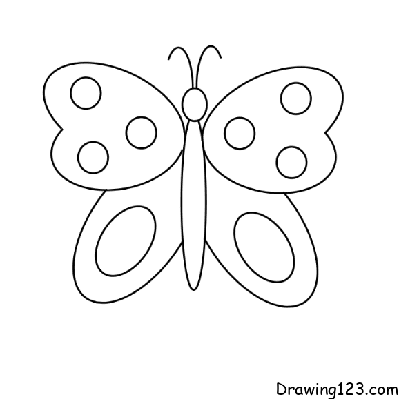 Jak Nakreslit butterfly-drawing-step-7