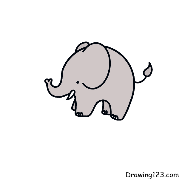 Jak Nakreslit elephant-drawing-step-9