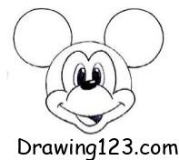 Jak Nakreslit Mickey Mouse Face Drawing Idea 9
