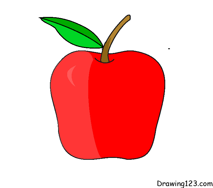 Jak Nakreslit apple-drawing-step-9