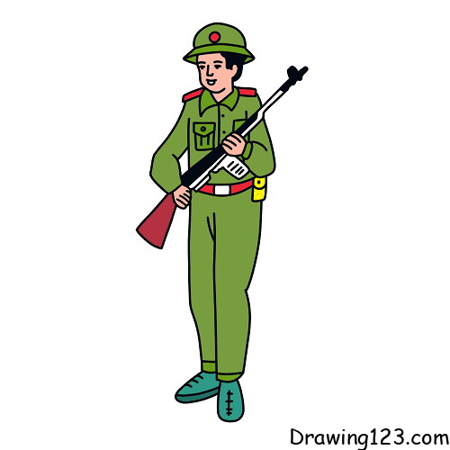 Jak Nakreslit army-drawing-step-15