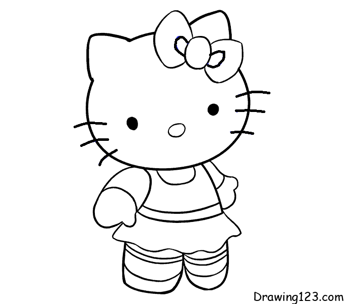 Jak Nakreslit hello-kitty-drawing-step-13