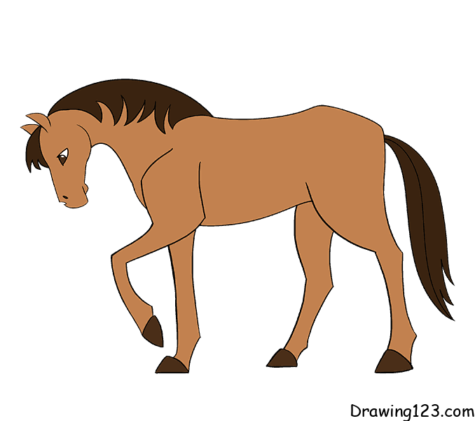 Jak Nakreslit horse-drawing-step-16