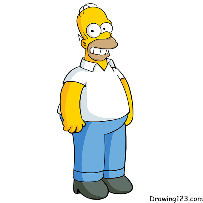 Jak Nakreslit Homer-Simpson-drawing-step-6