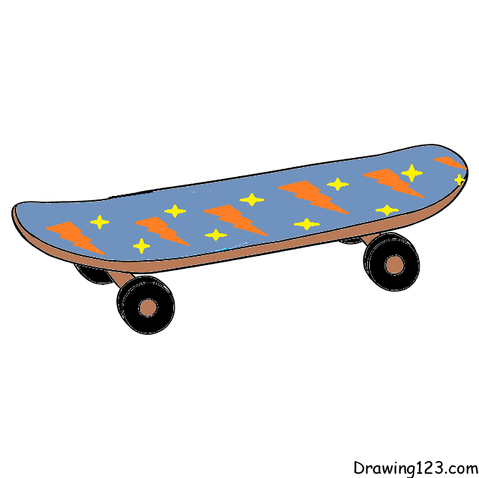 Jak Nakreslit Skateboard