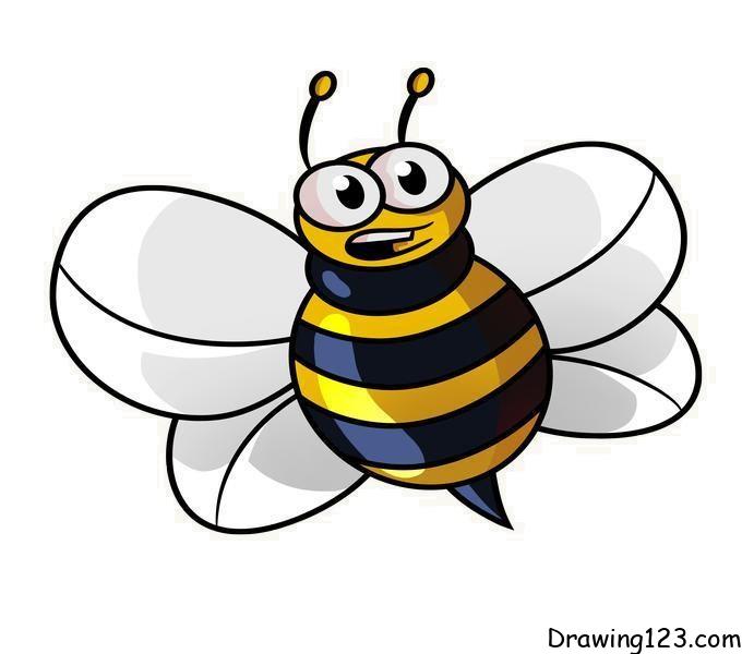 Jak Nakreslit bee-drawing-step-12