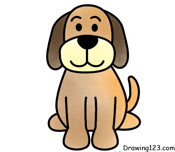 Jak Nakreslit dog-drawing-step-8