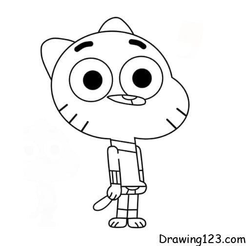 Jak Nakreslit gumball-drawing-step-10