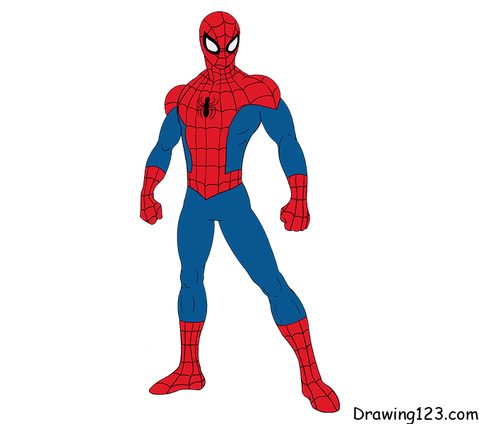 Jak Nakreslit spiderman-draw-step-11