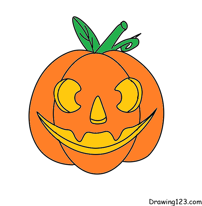 Jak Nakreslit Halloweenskou dýni