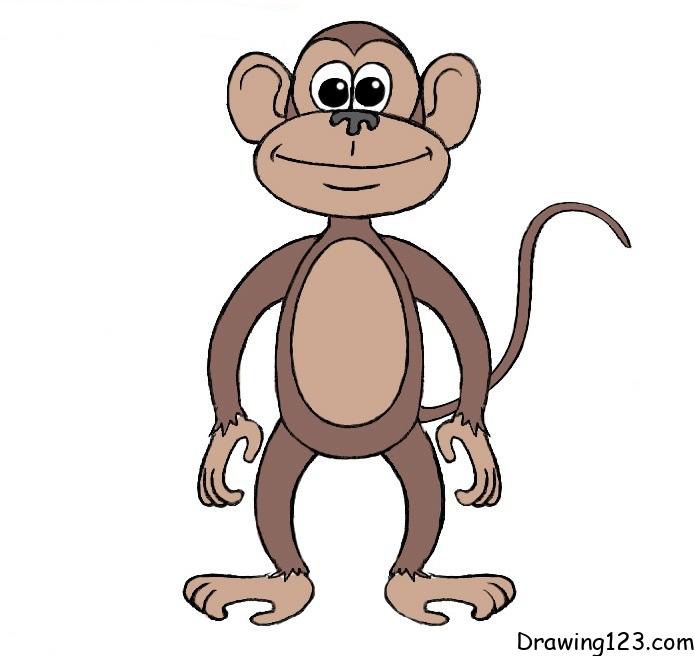 Jak Nakreslit monkey-drawing-step-10