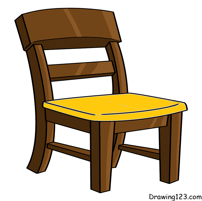 Jak Nakreslit Chair-drawing-step-7
