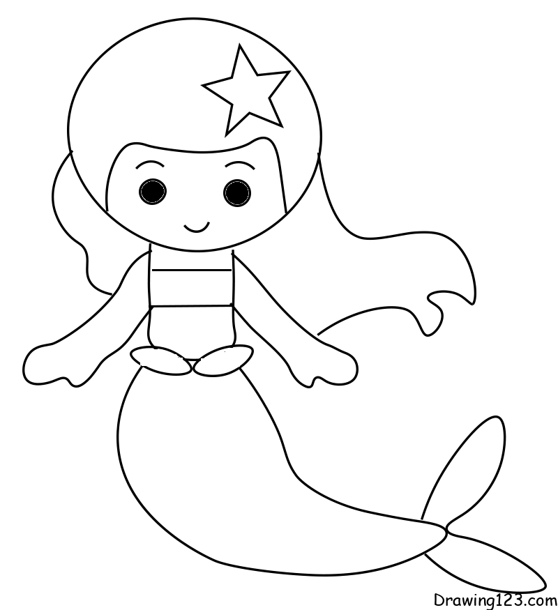 Jak Nakreslit Mermaid-drawing-step-8