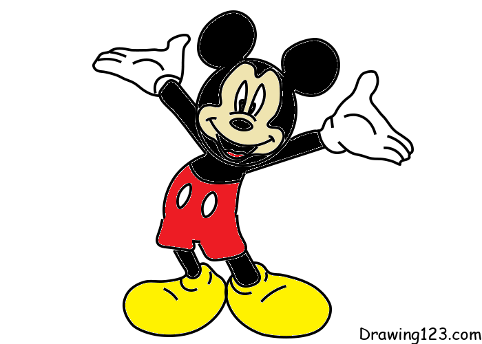 Jak Nakreslit Mickey-Mouse-drawing-step-9