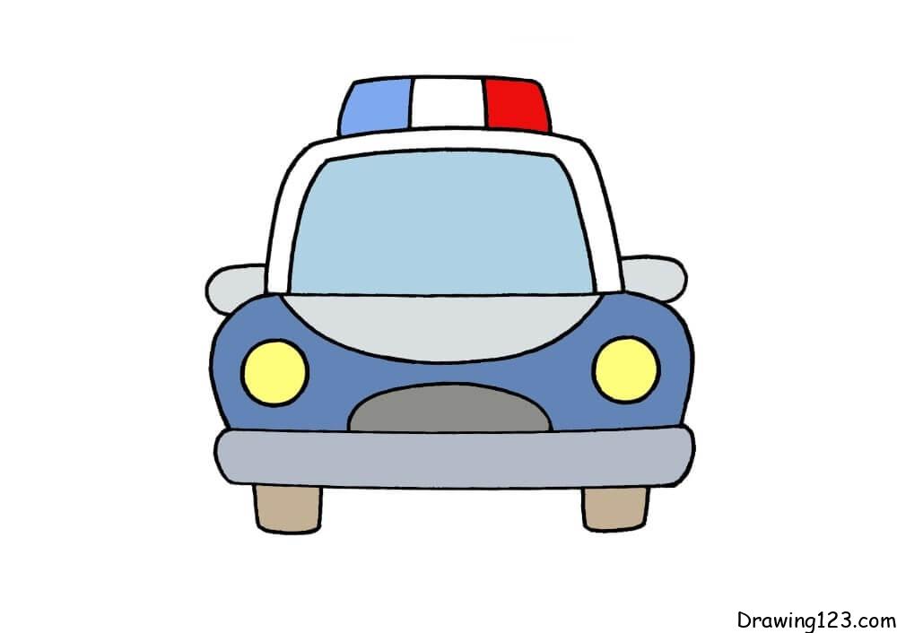 Jak Nakreslit Policejní auto