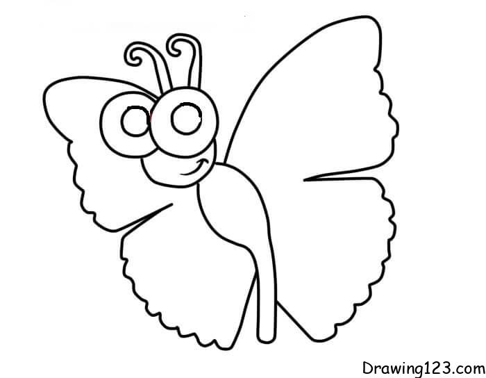 Jak Nakreslit butterfly-drawing-step-6