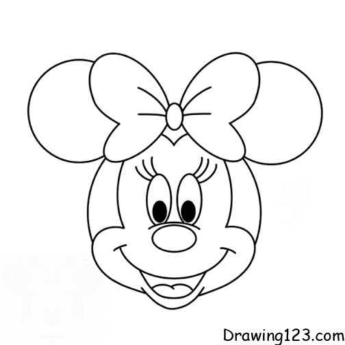 Jak Nakreslit minnie-drawing-step-8