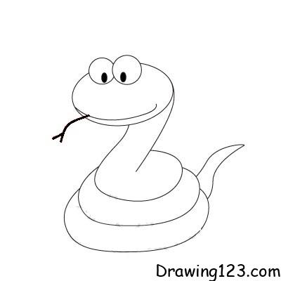 Jak Nakreslit snake-drawing-step-7