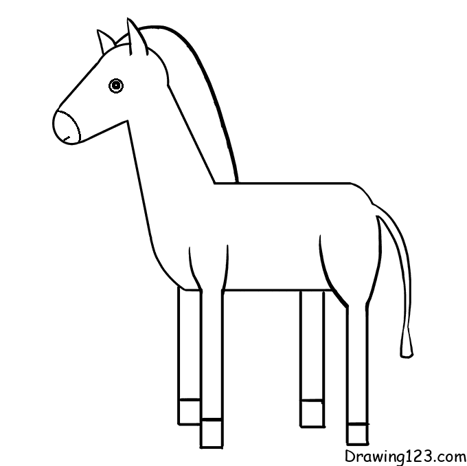 Jak Nakreslit Horse-drawing-step-10