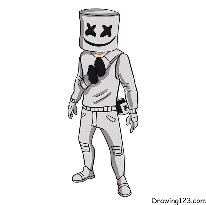 Jak Nakreslit Marshmello