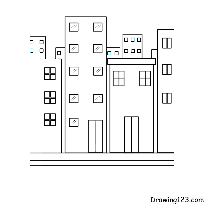 Jak Nakreslit City-drawing-step-6