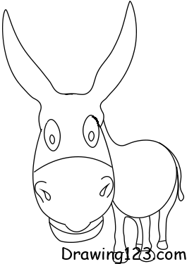 Jak Nakreslit donkey-drawing-step-9