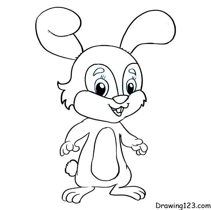 Jak Nakreslit rabbit-drawing-step-9