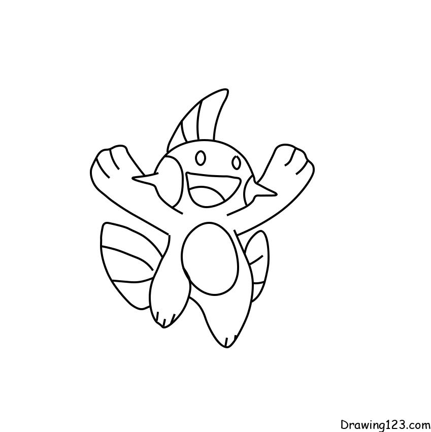Jak Nakreslit Pokémon Marshtomp