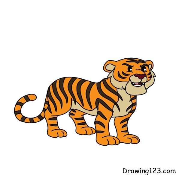 Jak Nakreslit Drawing-tiger-step-11