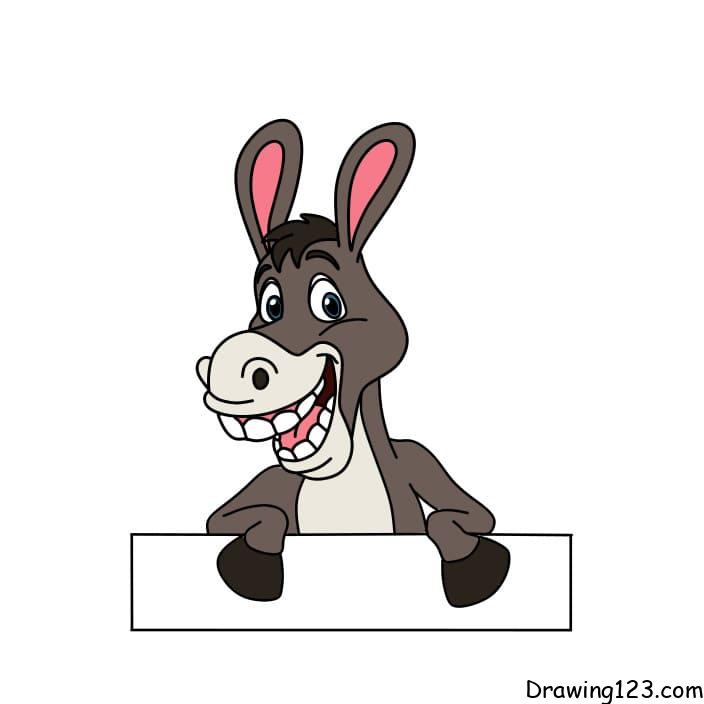 Jak Nakreslit draw-donkey-steps-11