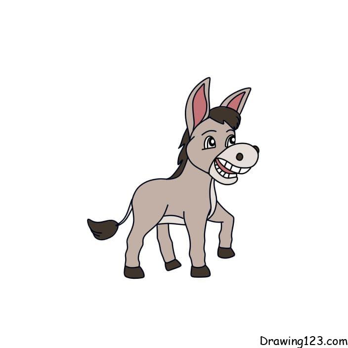 Jak Nakreslit draw-donkey-steps-12