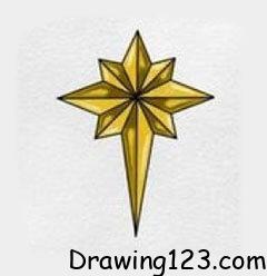 Jak Nakreslit Christmas Star Drawing Idea