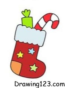 Jak Nakreslit Christmas Stocking Drawing Idea