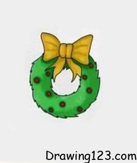 Jak Nakreslit Christmas Wreath Drawing Idea