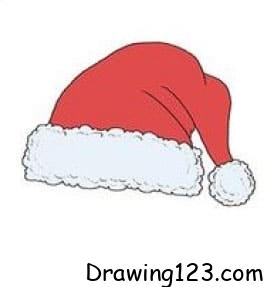 Jak Nakreslit Santa Claus Hat Drawing Idea