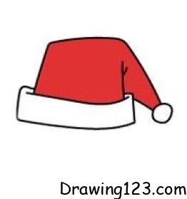 Jak Nakreslit Santa Hat Drawing Idea