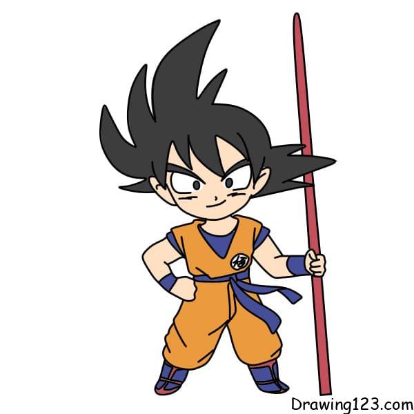 Jak Nakreslit drawing-Son-Goku-step-11-4