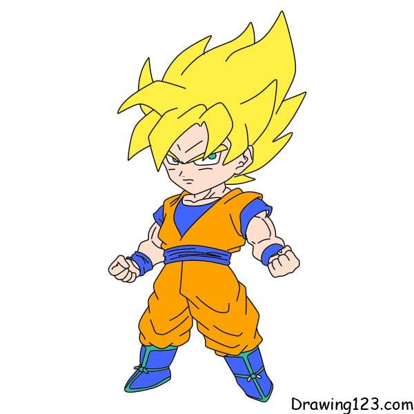 Jak Nakreslit drawing-Son-Goku-step-13-2