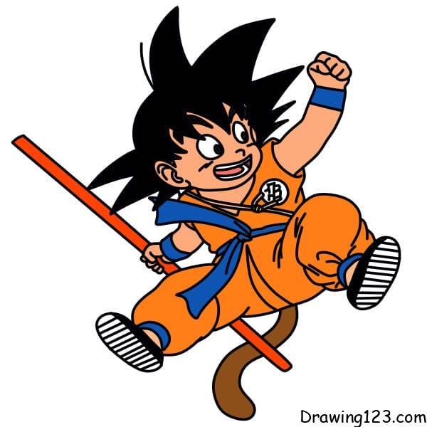 Jak Nakreslit drawing-Son-Goku-step-16-2