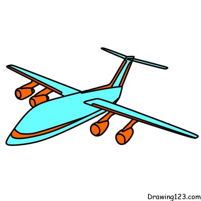 Jak Nakreslit drawing-an-airplane-step-8-2