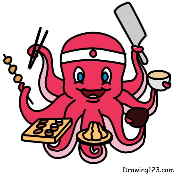 Jak Nakreslit drawing-octopus-step-12