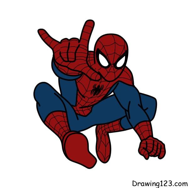 Jak Nakreslit drawing-spiderman-step-16