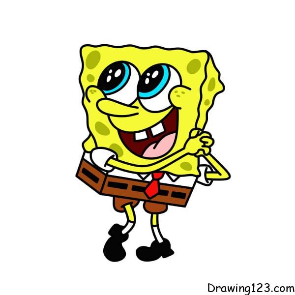 Jak Nakreslit Drawing-SpongeBob-sponge-step-10