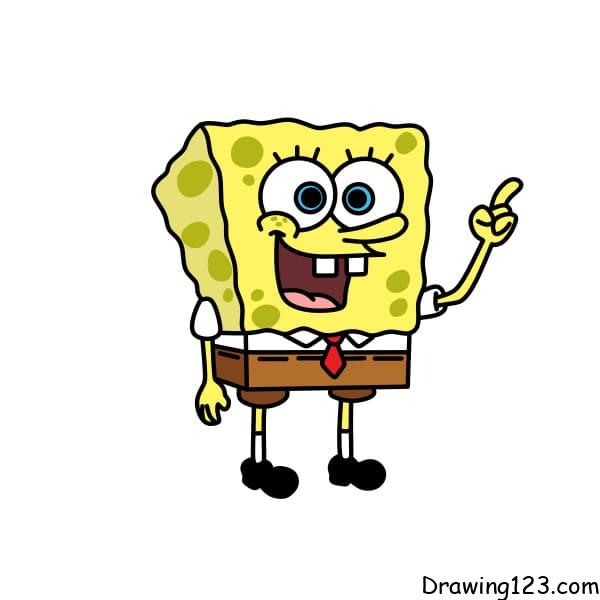 Jak Nakreslit Drawing-SpongeBob-sponge-step-11