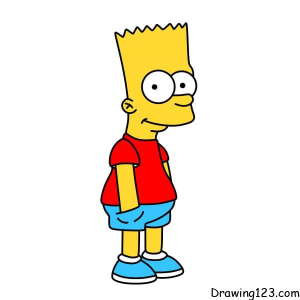 Jak Nakreslit Drawing-Bart-Simpson-Step-9