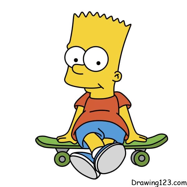 Jak Nakreslit Drawing-Bart-Simpson-step-10