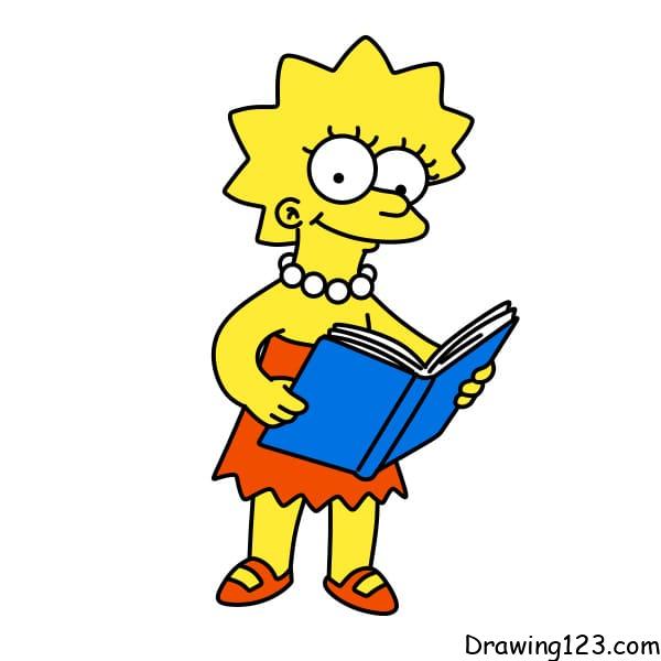 Jak Nakreslit Drawing-Lisa-Simpson-step-11-2